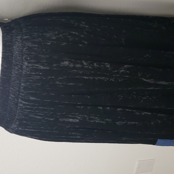 Vintage River Ridge Burnout Velvet Denim Maxi Maxi Skirt Size S Cottagecore 90s - Picture 8 of 16